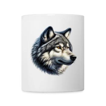 Loup - Mug blanc - blanc - Devant