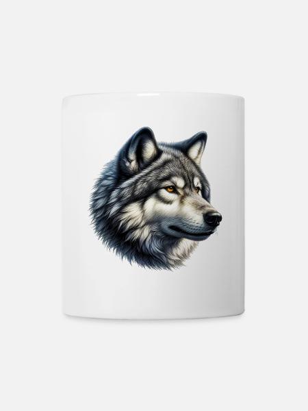 Wolf - Tasse - Weiß