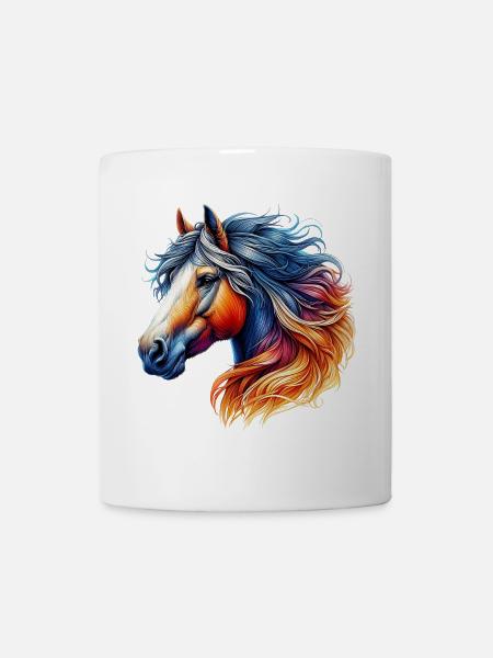 Pferd - Tasse - Weiß