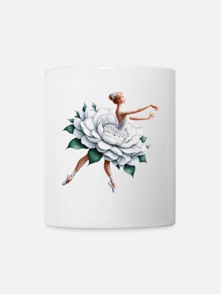 Danseuse de ballet avec tutu - Mug blanc - blanc