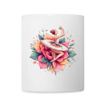 Ballet dancer with tutu - Mug - white - Front