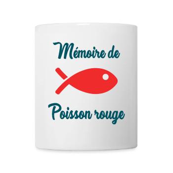 POISSON ROUGE. POISSON. MEMOIRE - Mug blanc - blanc - Devant