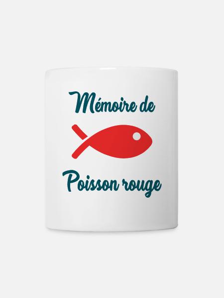 POISSON ROUGE. POISSON. MEMOIRE - Mug blanc - blanc