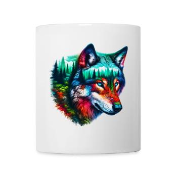 Loup - Mug blanc - blanc - Devant