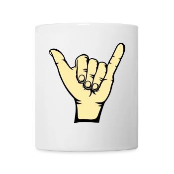 Surfer Icon Hand - Mug blanc - blanc - Devant
