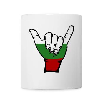 Bulgaria Flag Surfing Symbol - Mug - white - Front