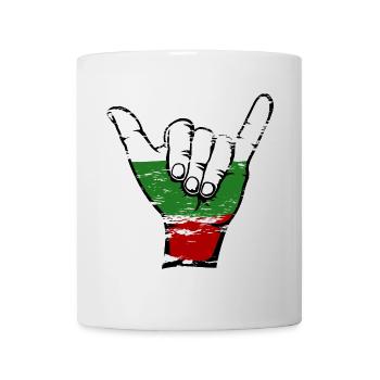 Bulgarien Flagge Surfing Symbol used - Tasse - Weiß - Vorne