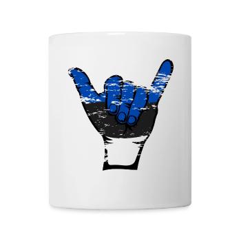 Estonia Flag Surfing Symbol Used - Mug - white - Front