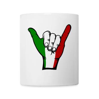 Italy Flag Surfing Symbol - Mug - white - Front