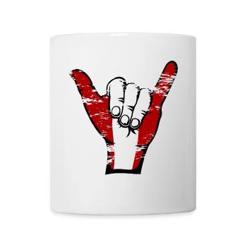 Peru Flagge Surfing Symbol used - Tasse - Weiß - Vorne