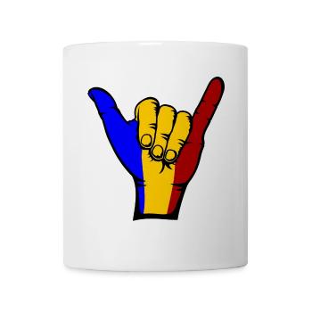 Romania Flag Surfing Symbol - Mug - white - Front