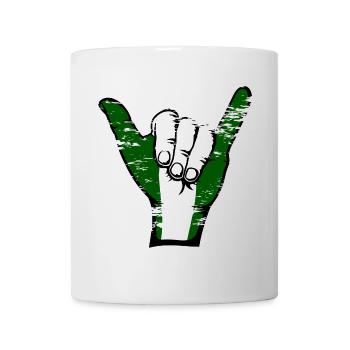 Drapeau du Nigeria Symbole de surf utilisé - Mug blanc - blanc - Devant