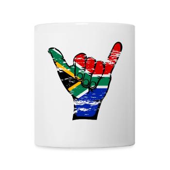 Südafrika Flagge Surfing Symbol used - Tasse - Weiß - Vorne