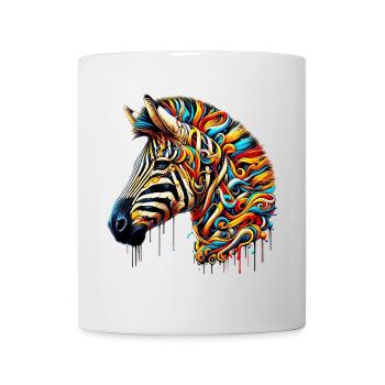 Zebra - Tasse - Weiß - Vorne