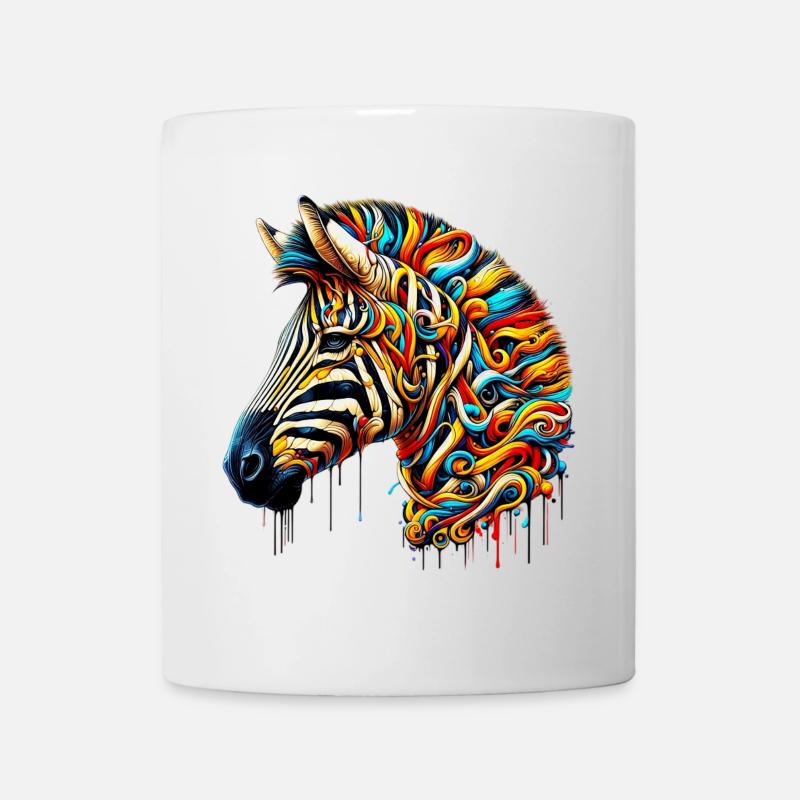 Zebra - Tasse - Weiß