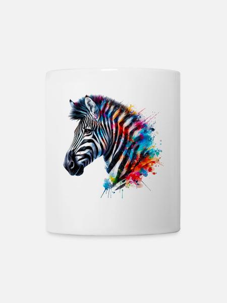 Zebra - Tasse - Weiß