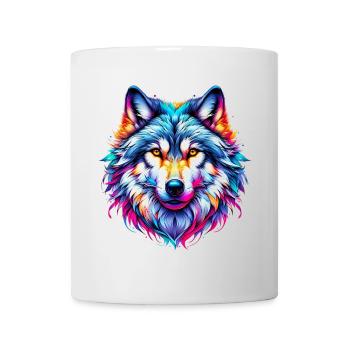 Loup - Mug blanc - blanc - Devant