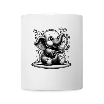 Star play of the little elephant - Mug - white - Front