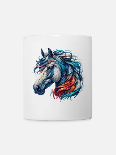 Pferd - Tasse - Weiß