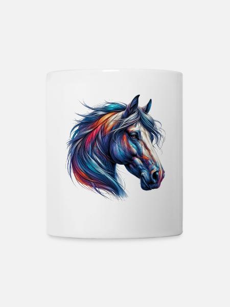 Pferd - Tasse - Weiß