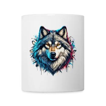 Loup - Mug blanc - blanc - Devant