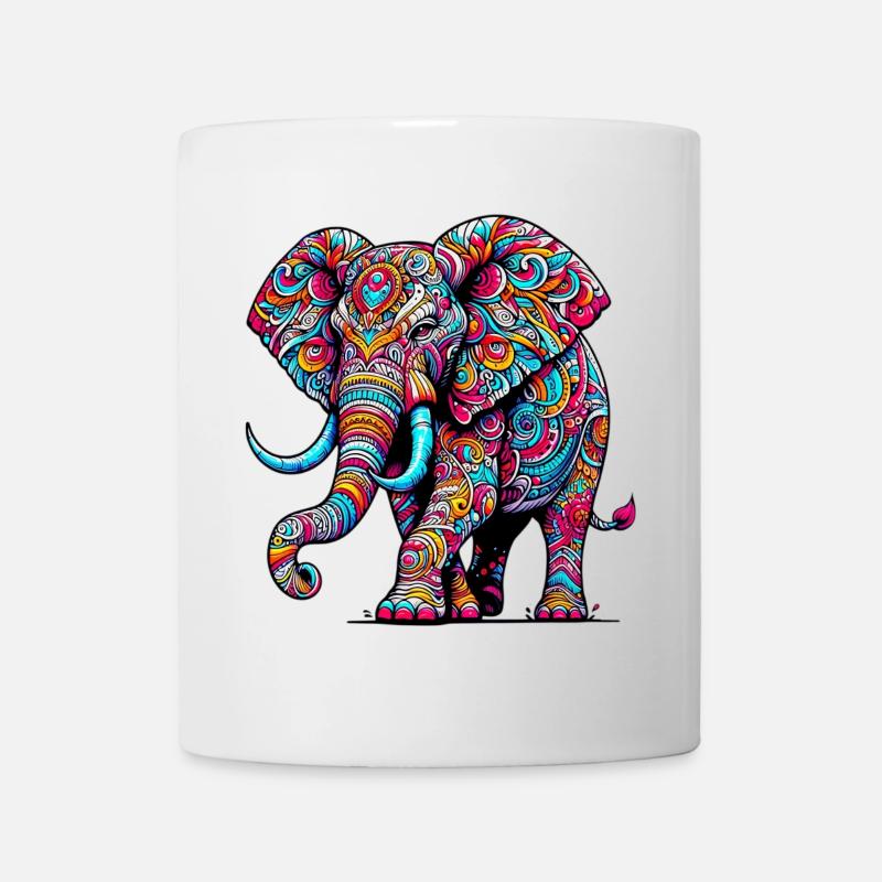 Elefant - Tasse - Weiß