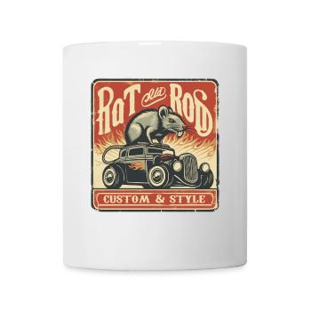 Chemise Ratsking Ratlook – Style rustique personnalisé - Mug blanc - blanc - Devant
