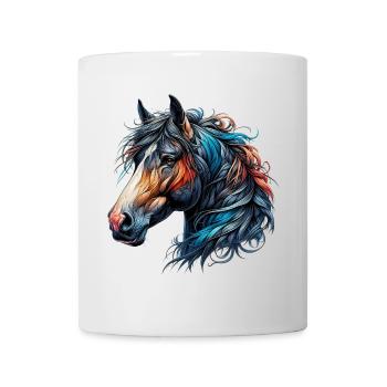 Cheval - Mug blanc - blanc - Devant