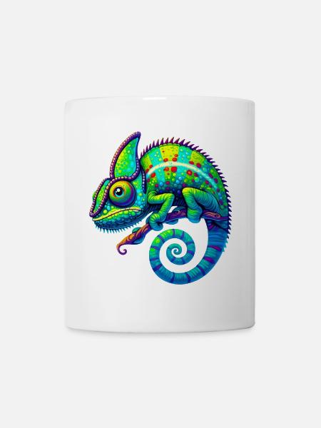 Chamäleon - Tasse - Weiß