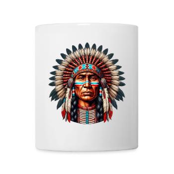 Amérindien Peau rouge d’Amérique - Mug blanc - blanc - Devant
