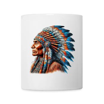 Amérindien Peau rouge d’Amérique - Mug blanc - blanc - Devant