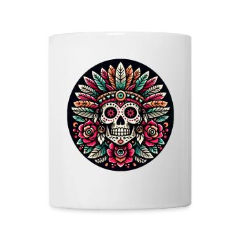 Mayan Skull 2 - Mug - white - Front