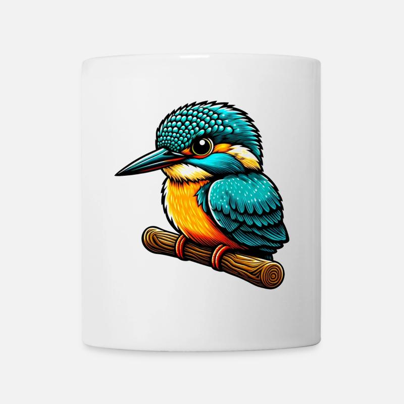 Eisvogel - Tasse - Weiß
