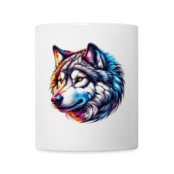 Loup - Mug blanc - blanc - Devant