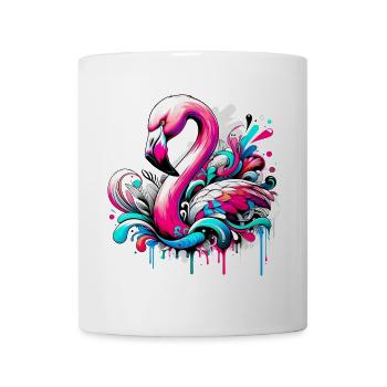 Flamingo - Tasse - Weiß - Vorne