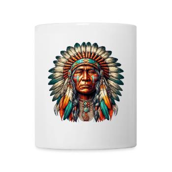 Amérindien Peau rouge d’Amérique - Mug blanc - blanc - Devant
