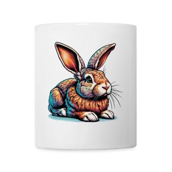 Kaninchen - Tasse - Weiß - Vorne