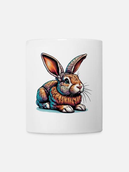 Kaninchen - Tasse - Weiß