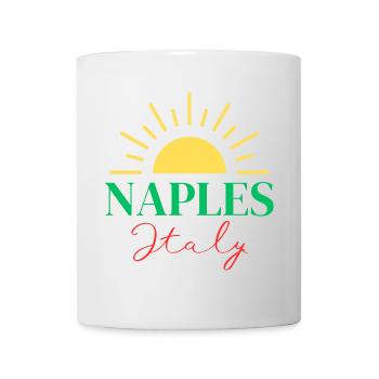 Lebendiges Neapel, Italien, Sun Design - Tasse - Weiß - Vorne