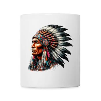 Amérindien Peau rouge d’Amérique - Mug blanc - blanc - Devant