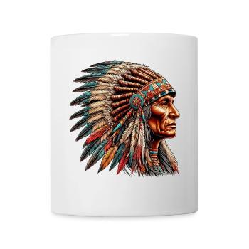 Amérindien Peau rouge d’Amérique - Mug blanc - blanc - Devant