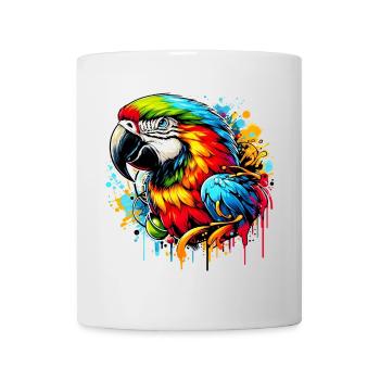 Papagei - Tasse - Weiß - Vorne