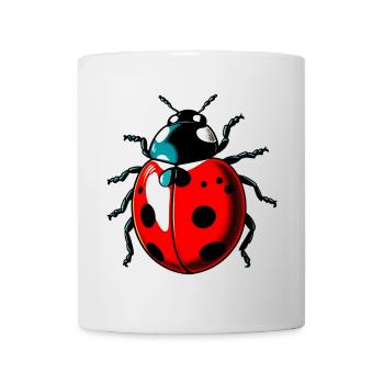 Coccinelle - Mug blanc - blanc - Devant