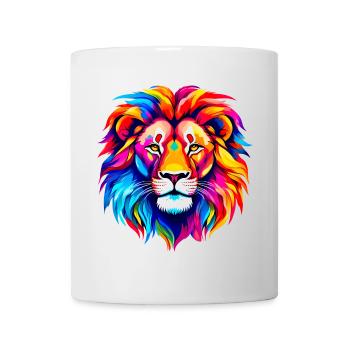 Colorful Lion - Mug - white - Front