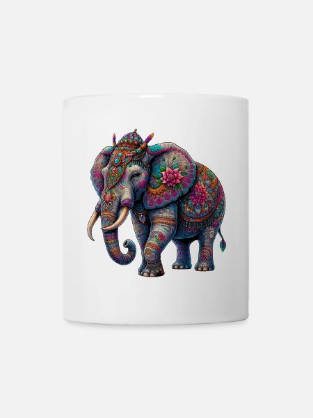 Elefant - Tasse - Weiß