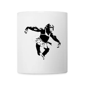 Tanzender Schimpanse - Tasse - Weiß - Vorne