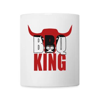 Cornes de taureau BBQ King - Mug blanc - blanc - Devant