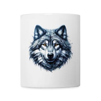 Loup - Mug blanc - blanc - Devant