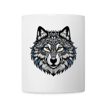 Loup - Mug blanc - blanc - Devant