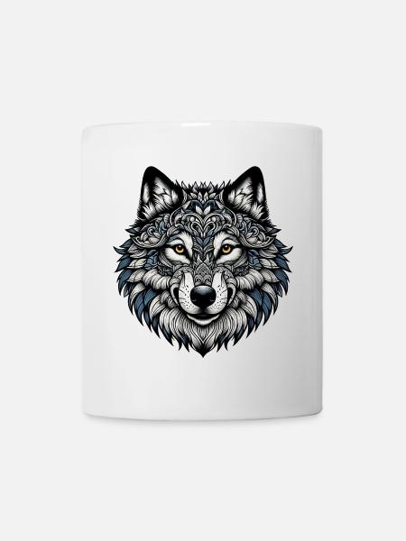 Wolf - Tasse - Weiß
